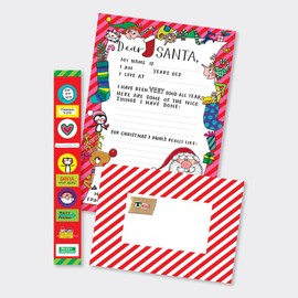 Rachel Ellen Letter to Santa Including Stickers and Envelope - Festive and Fun for Kids
