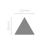 INNSPIRO Eva Foam Punch Triangle 25 mm