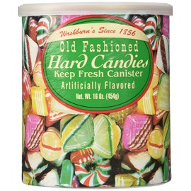 Washburns Old Fashioned Hard Candies 16 oz Canisters (2 pack)