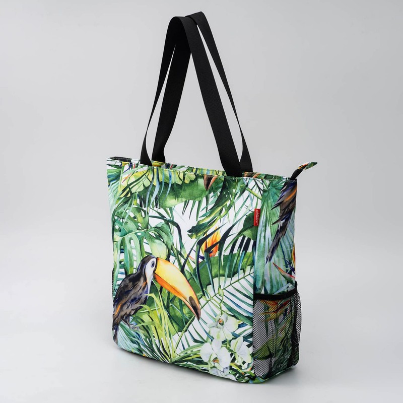 Solance Large Shopping Tote Bag Shoulder Gym Beach Travel Bag