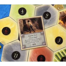 Tabletop Monthly Longest Turn Card compatible with Catan's Settlers of Catan 5th Edition, Seafarers, Cities and Knights and Catan Expansions
