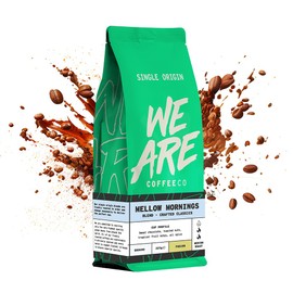 Coffee Ground, 227g Bag Mellow Mornings Blend Espresso Ground Coffee, 100% Arabica & Robusta, Medium Roast Fresh Coffee, Single Origin (We Are Coffee Co)