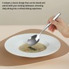 Evanda Salad Servers, Stainless Steel Salad Servers with Brown Handle