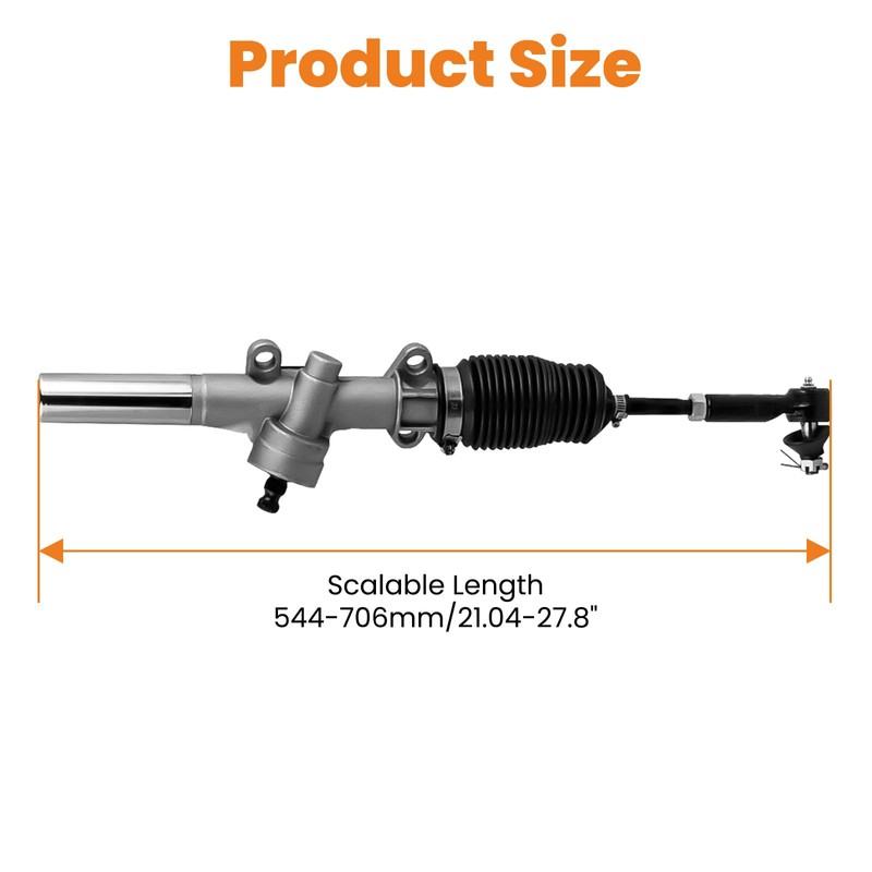 Tuningsworld Steering Rack, Golf Cart Steering Gear Box Assembly for