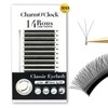 CharmO'clock 3D Individual Lashes D Curl 10mm Length Professional Eyelash