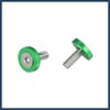 INFINAUTO 20pcs Motorcycle Green Fender Bumper Washer Bolt Nut Kit