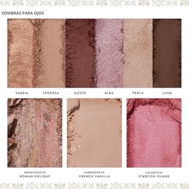 LAURA GELLER NEW YORK Lo mejor de lo mejor paleta horneada - Sueños toscanos - Tamaño completo - Incluye bronceador, rubor, resaltador y 6 sombras de 