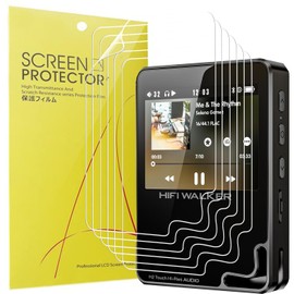 Blueshaweu Screen Protector Compatible with HIFI Walker H2 Touch MP3 Player, HD Clear Flexible TPU Screen Protector [Pack of 6] Compatible with HIFI Walker H2 Touch MP3 Player (Transparent)