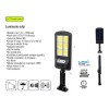 Lion Tools Lampara Led Luminario Solar Exterior Control Remoto