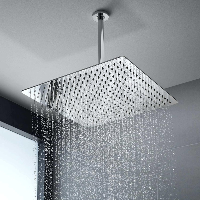 Voolan All Metal Rain Shower Head - High Flow Square