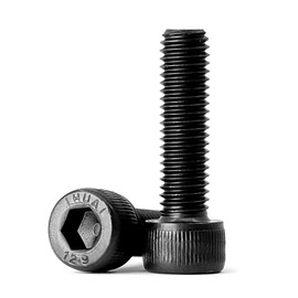 Pack of 10 M8 x 65 mm Allen Screws 12.9 Degree Carbon Steel Cylinder Screws with Hexagon Socket Screws Full Thread Black
