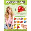 42Pcs Rave Sprouts Glow Fruit Trinkets Hair Clip