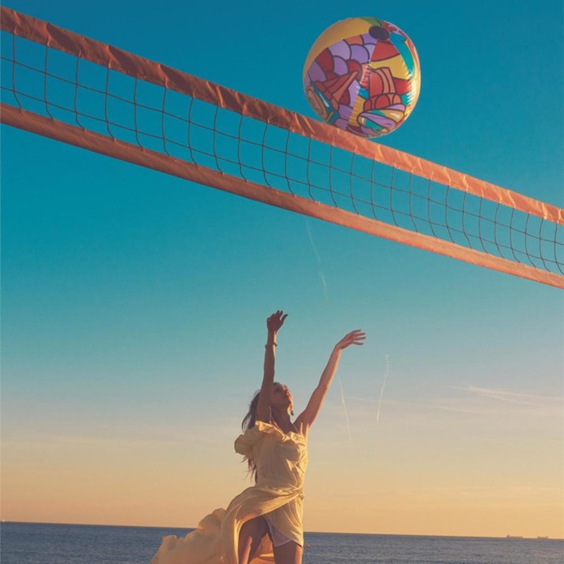 Swimming Pool Ball Colorful Graffiti Inflatable Large Beach Ball Beach