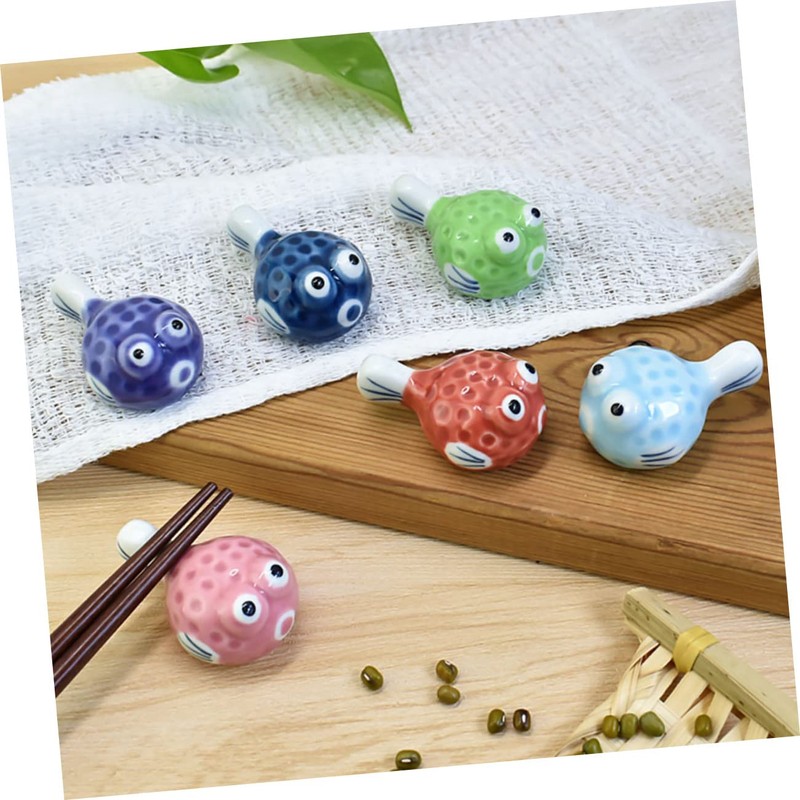 Cabilock Table Stand 6 Chopstick Rest for Puffer Fish Japanese