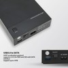 USB3.0 to SATA HDD Enclosure UASP High Speed Auto Sleep