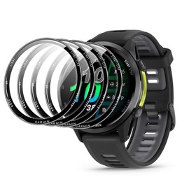 Fhyeugfy Screen Protector for Gar-min Forerunner 970 47mm, Tempered Glass Film, 9H,Scratch-Resistant, Anti-Fingerprint, Easy to Install (4 Pack)