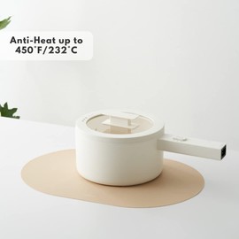 Generic Silicone Placemats, Set of 4, Non-Slip, Oil Proof, Water Proof, Heat Resistant, Stain Resistant, Easy to Clean, Leather Texture, Oval (Mint Green)