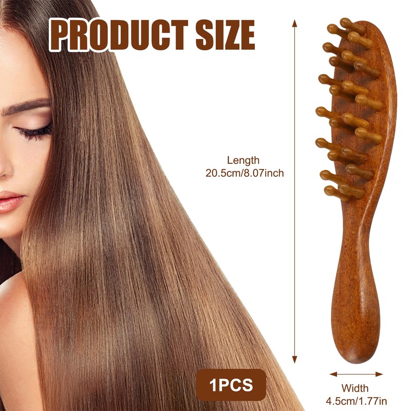 Loc Brush for Dreads, Scraping Massage Tools Wide Tooth Comb,