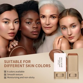 Beauty Balm Serum Boosted Skin Tint, Hydrating Solid Serum Foundation Stick, Sheer to Medium Coverage, Tinted Moisturizer & Contour Stick, Face Makeup for All Skin Types (#06)