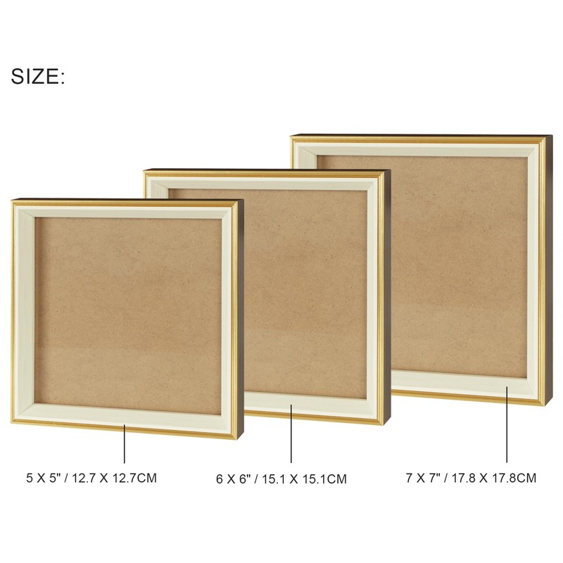 marysgift Square Photo Frames 7x7 Inch Picture Frames with Mount