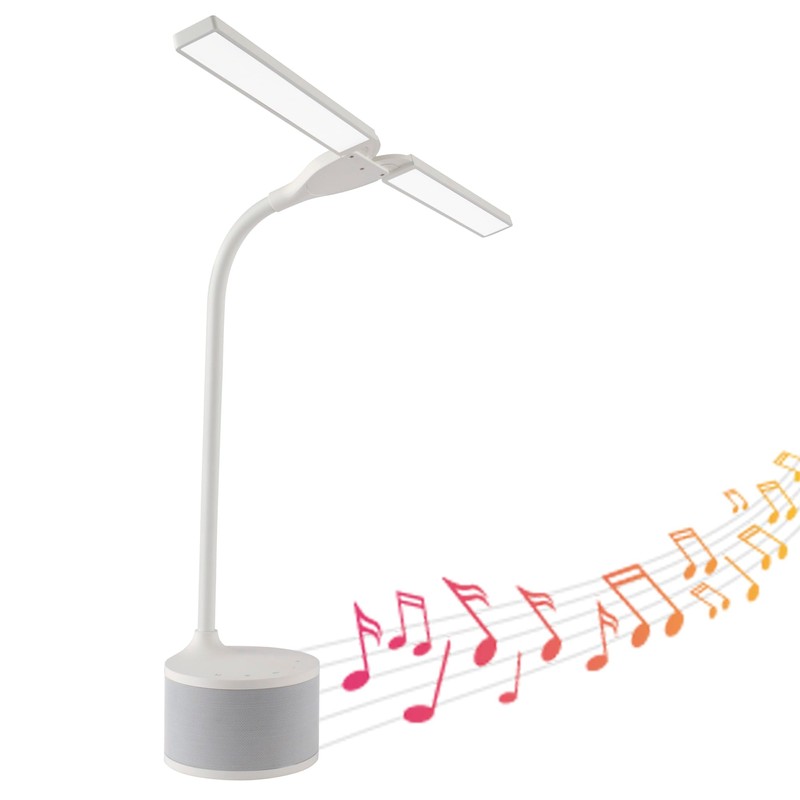 OttLite LED Desk Lamp with Dual Head & Bluetooth Speaker