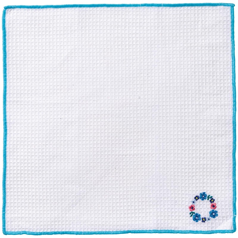 REP Blue Wreath 566909 Kitchen Cloth, Light Blue, Size: Approx.
