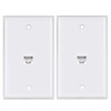 Cat 6 Ethernet Wall Plate 1 Port 2pack,Ethernet Wall Plate