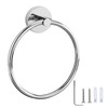 Towel Ring Stainless Steel Round Towel Rings Wall Mounted Towel