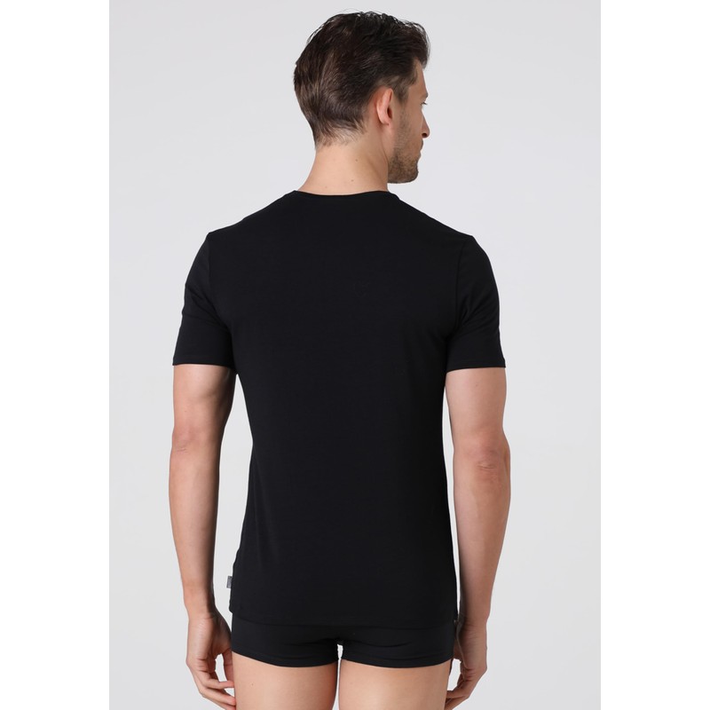 LVB T-Shirt Girocollo in Cotone Supima Stretch Cotton Uomo