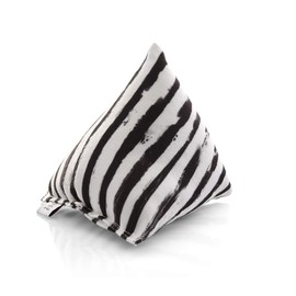 CanadianCat Company Cuddly cushion pyramid XL zebra with valerian for cats