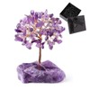 Amethyst Crystal Tree Crystals Gemstone Tree Life Stone Base Copper
