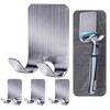 FITALA 304 Stainless Steel Adhesive Wall Hooks, Waterproof Anti-Rust, 45x55mm,