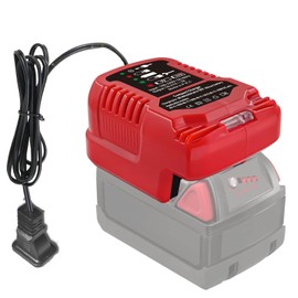 Replace MINI Charger for Milwaukee M18 18V Battery, 1/4 Size of Original, for 48-11-1850 48-11-1840 48-11-1815 48-11-1828 (Only for 18V Battery)