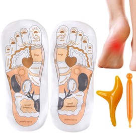 Janxyv Reflexology Socks with Trigger Point Massage Tool, Acupressure Socks for Women and Men Foot Massage Socks, Acupuncture Socks Pressure Point and Tool,Relief Remedy for Foot Massage (Man)