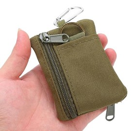 Bolsa De Utilidad Edc De Tamaño Mini, Bolsa Organizadora De Primeros Auxilios De Almacenamiento Riñonera con Mosquetón Accesorio De Repuesto para Almacenamiento