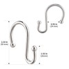Bronze Shower Curtain Hooks,Rust Proof Shower Rings for Shower Curtain,
