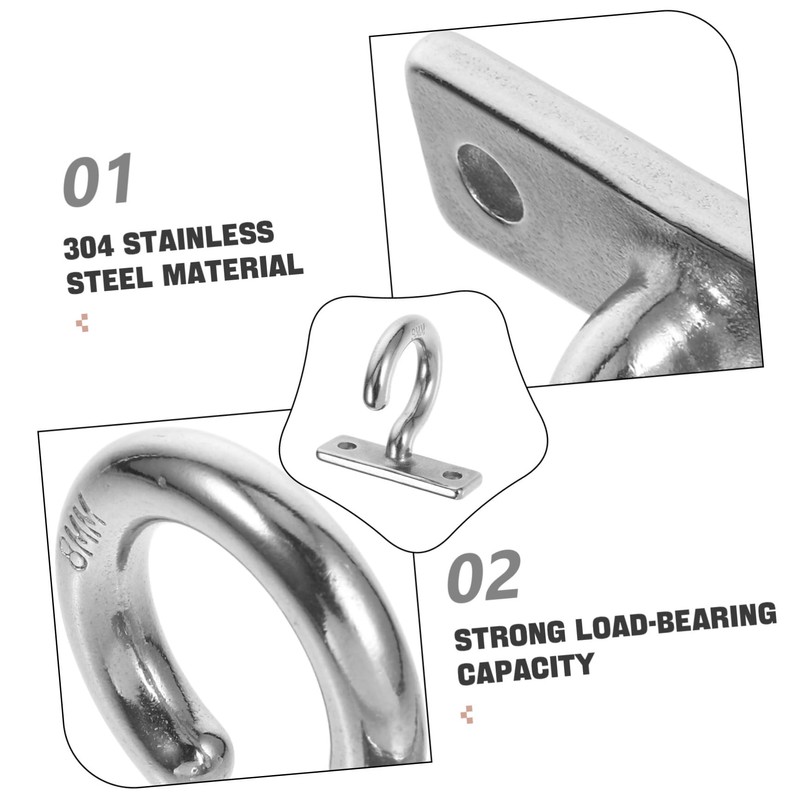 Operitacx Stainless Steel Outdoor Ceiling Hook for Wall Mounting Mandatory