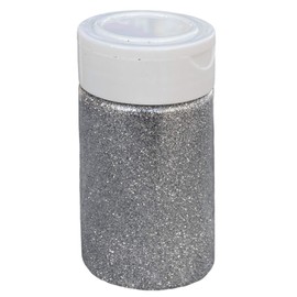 Shimmering Glitter Powder Glitter Powder for Crafts and Embellishing Cards, Colourful Glitter for Decoration (Silver 100 g Shaker Tin)