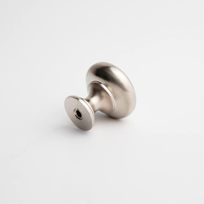 HARMAC HOUSE Round Cabinet Knobs 10 Pack Brushed Nickel Pull