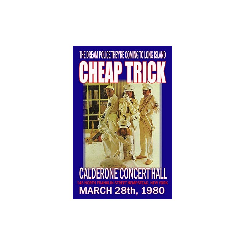 CHEAP TRICK REPLICA DREAM POLICE 1980 CONCERT POSTER