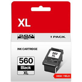 PG 560 XL PG560XL Compatible with Canon Printer Cartridges 560 561 560XL 560 XL PG-560 XL for Canon TS5350i Cartridges TS7450i TS5350a TS5351i TS7450a TS7451a TS5350 TS7450 TS5351finfin(1 Pack, Black)