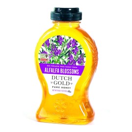 Dutch Gold Alfalfa Blossom Honey (2) 16 oz Containers Free Shipping
