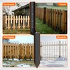 Mulctun 4 Pack Fence Post Repair Kit - 31.6" H