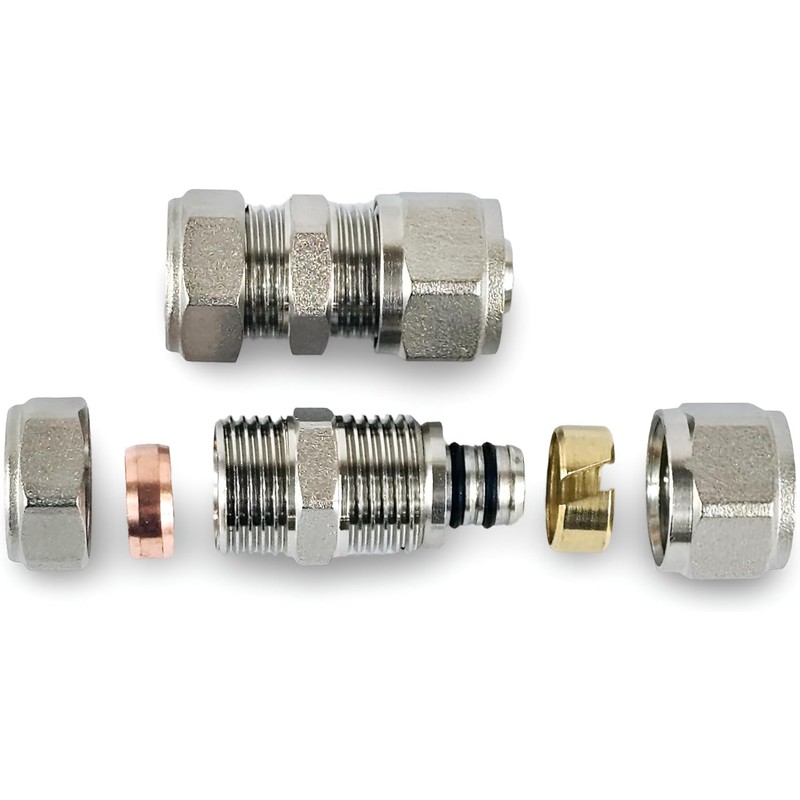 Adapter Reducer 16mm Barrier Pipe- 15mm Compression Copper Plastic (1)