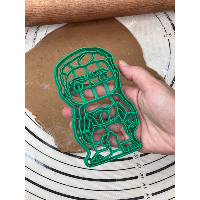 Hulk Cookie Cutter & Mold Produced by 3D Kitchen Art