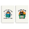 2 Pcs Funny Cat Spiral Notebook, Inspirational Encouragement Gifts for
