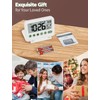 MeesMeek Digital Travel Alarm Clock - 3.54 inch LCD Display,