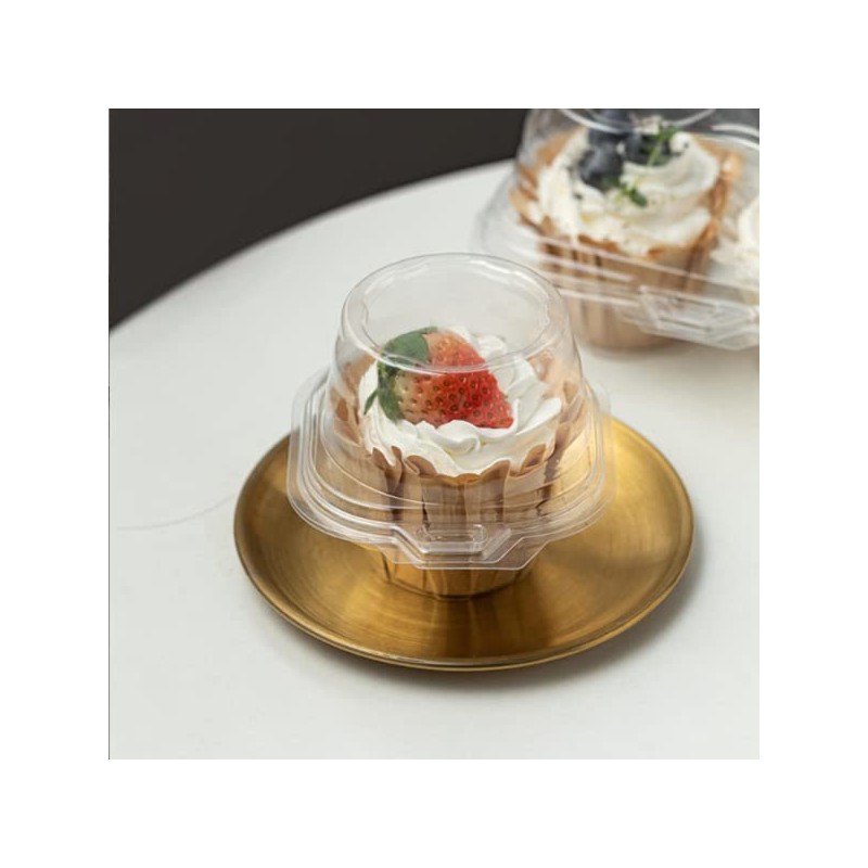 Single Clear Individual Cupcake Box-50 Plastic Single Individual Cupcake Containers