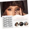 Baluue 2sets 18mm Fake Lashes Wispy Lash Extensions Natural Look