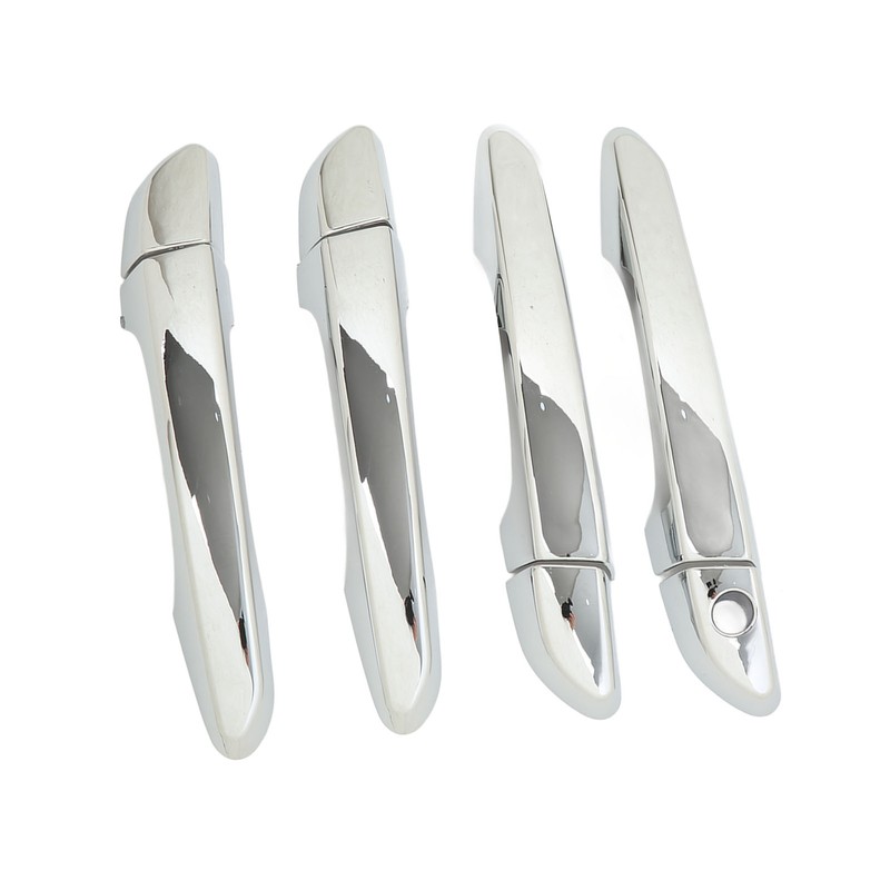 Car Outside Door Handle Cover with Caps Mirror Chrome Replacement